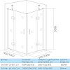 Душевой уголок 100х100 см Good Door Saturn CR-100-C-CH СА00015 стекло прозрачное