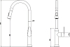 Комплект Мойка кухонная Domaci Сиена 50166-101 с 3 отверстиями, белый глянец + Смеситель Ливорно WFD04162 матовое золото