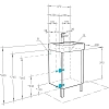 Тумба под раковину Aquaton Кантри 1A257801AHB20 бежевый, белый