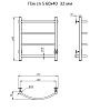 Полотенцесушитель электрический Тругор Пэк Пэксп5/604032 хром