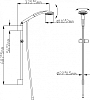 Душевой гарнитур Gllon GL-S9001CP+R008+H109