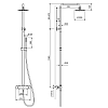 Душевая система Excellent Rain Termo ARAC.SY.107BL черный