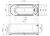 Акриловая ванна Vannesa 170х70 2-01-0-0-1-245Р белый