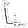 Слив-перелив Omnires TK104-PLUS-3.43+64-SBL, черный