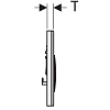 Кнопка смыва Geberit Sigma 21 115.884.JV.1 под бетон