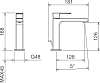 Смеситель La Torre Profili 45001CS.CR с донным клапаном для раковины