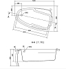 Акриловая ванна Cersanit Joanna 140х90 WA-JOANNA*140-R-W правая