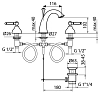 Смеситель для раковины Webert Dorian DO750101015 хром, белый