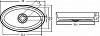 Раковина 58 см Riho Oval W025001105