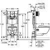 Инсталляция с унитазом и клавишей с сиденьем микролифт Grohe Solido 37446000