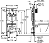 Инсталляция с унитазом и клавишей с сиденьем микролифт Grohe Solido 39127000