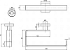 Полотенцедержатель Villeroy & Boch Elements Striking TVA15200900061 хром