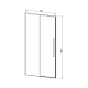 Душевая дверь Vincea Slim-N VDS-4SN120CL 120x195 см, хром, стекло прозрачное