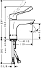 Смеситель для раковины Hansgrohe Focus 31915000, хром