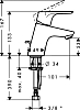 Смеситель для раковины Hansgrohe Focus E2 31730000, хром