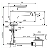 Смеситель для биде Ideal Standard Sesia BC206AA хром