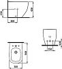 Напольное биде Laufen Palomba 8.3280.1.000.304.1