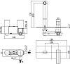 Смеситель для раковины Cezares EFFECT-BLI-15-01, хром