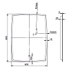 Зеркало Gair Fuji MRM0161 белый