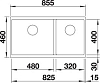 Кухонная мойка Blanco Subline 480/320-U 523584 антрацит