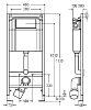 Инсталляция Viega 673192, с безободковым унитазом BelBagno Alpha BB300CHR, сиденье микролифт, комплект