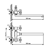 Смеситель для ванны с душем Mixline ML07 ML07-02 хром