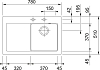 Кухонная мойка 78 см Franke Mythos MTK 611-78 124.0433.434 графит