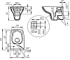 Комплект унитаза с инсталляцией Cersanit Carina A64119 с сиденьем микролифт и белой клавишей смыва