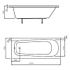 Акриловая ванна Ravak Septima C630S00000 белый