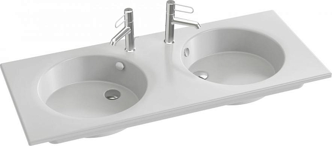 Раковина 121 см Jacob Delafon Odeon Rive Gauche EXAT112-00, белый