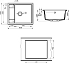 Мойка кухонная Point Римо 60 PN3010BG, светло-бежевый