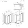 Душевой уголок Am.Pm Sunny W87G-403-12090-MT профиль хром матовый, стекло прозрачное