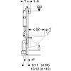 Инсталляция Geberit для унитаза 111.170.21.5 с клавишей Delta 25, хром