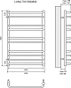 Полотенцесушитель водяной 50x80 см Lemark Luna LM41810 П10, хром