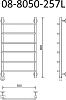 Электрический полотенцесушитель Маргроид B8 08-8050-257L 50x80 см