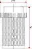 Сетчатый фильтр Itap 102 1/2" для обратного клапана