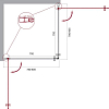 Душевой уголок BelBagno ETNA-A-2-80-C-Cr