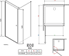 Душевой уголок Radaway EOS KDJ 90 прозрачное стекло L