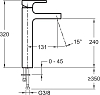 Смеситель для раковины Jacob Delafon Strayt E98340-CP