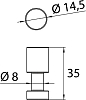 Крючок Emco Flow 2775 001 01, хром