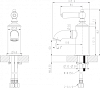 Смеситель для раковины Bravat Art F175109BM, черный