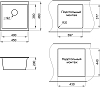 Мойка кухонная Granula 4451, ГРАФИТ графит