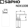 Головка дозатора запасная для диспенсера Sapho NDX100B, черный