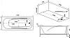 Акриловая ванна Bas Толедо 170x75 В 00035 с каркасом, белый