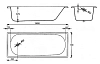 Стальная ванна BLB Europa B40E22001 белый