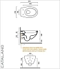 Подвесной унитаз Catalano Velis 57, 1VSVLBM, цвет белый матовый, 57*37 см