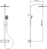 Душевая стойка RGW Shower Panels SP-22