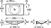 Раковина 80 см Roca Kalahari 327878000