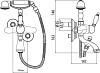 Смеситель для ванны Gattoni Orta 2700/27D0 OLD золото