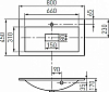 Тумба с раковиной Aquaton Леон 80 1A1863K0LBPS0-1, дуб белый